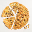 Mushroom Flammekueche - Alsatian style Pizza